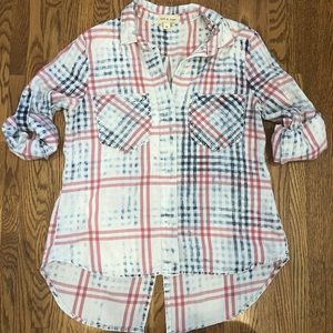 Cloth & Stone Button Down Plaid
